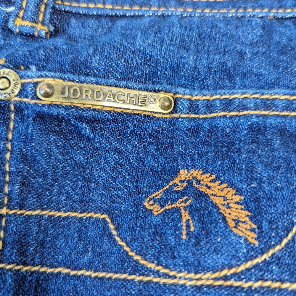 Vintage 80's Jordache dark wash jeans size 33" - Picture 7 of 8